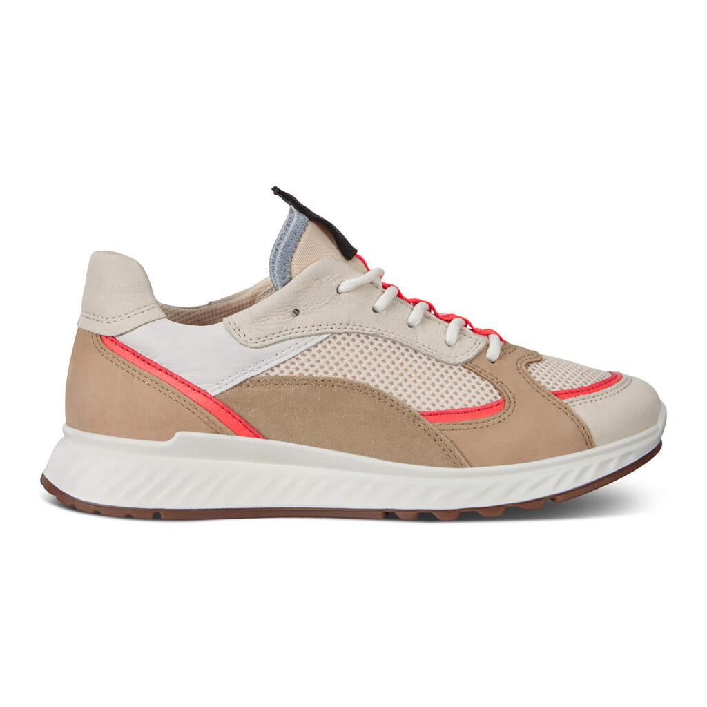 Baskets Ecco St.1 Femme Corail / Beige 6394-MVQSZ